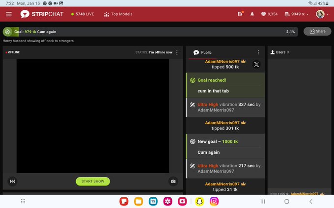 I've just been tipped 500 tokens on @Stripchat! Thanks @stripchatmen AdamMNorris097! #stripchat #stripmenow<a class="tags" href="/tag/stripchat">@stripchat</a><a href="/tag/stripchat"class="tags"><span>#stripchat</span></a><a href="/tag/stripmenow"class="tags"><span>#stripmenow</span></a><a href="/tag/striptokens"class="tags"><span>#striptokens</span></a>