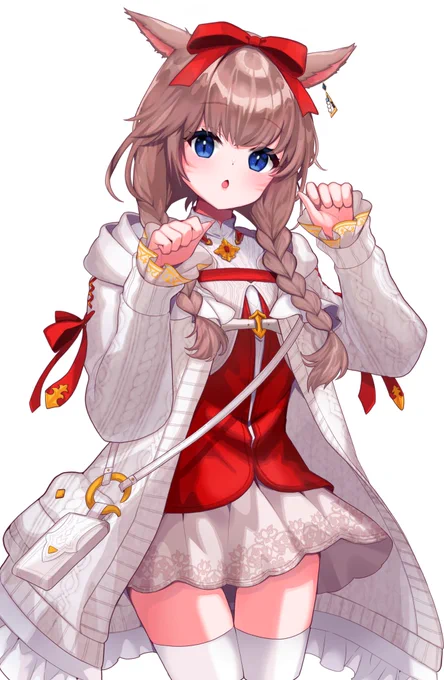 ディアドコス装備が似合うミコッテちゃん #FFXIVART