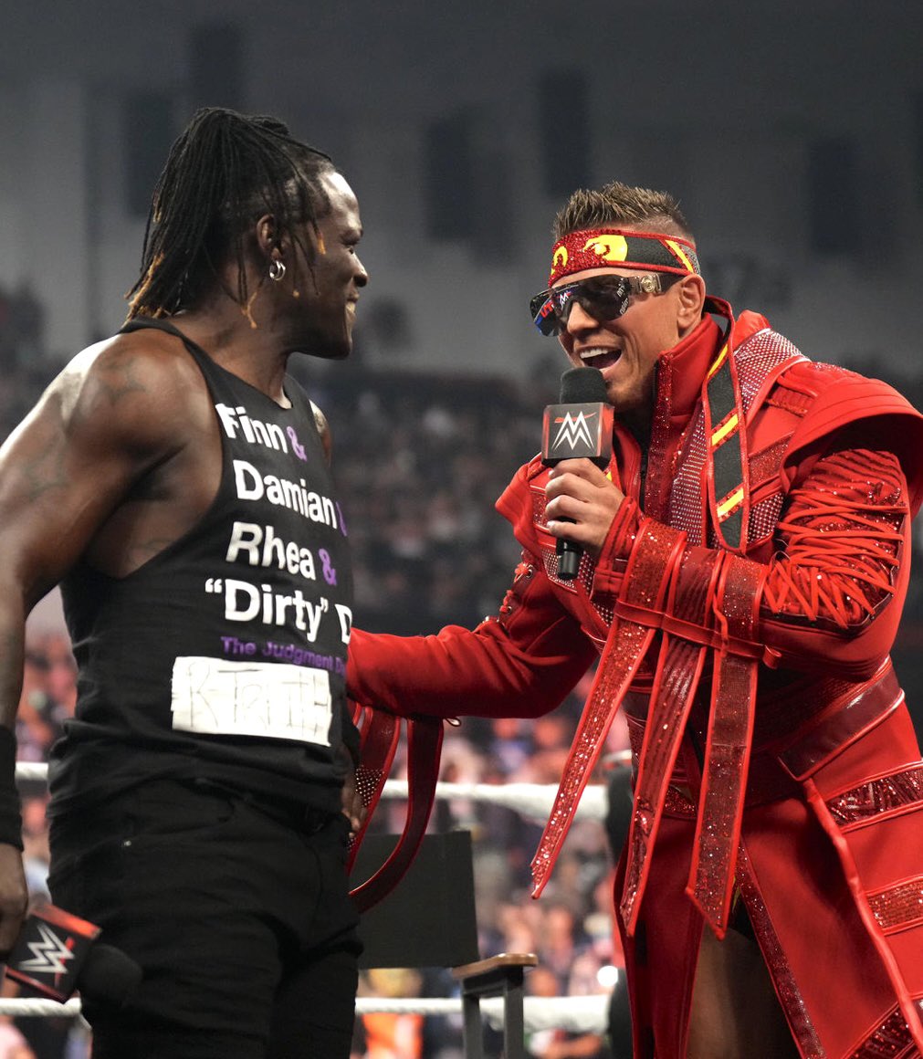mikesthewiz's tweet photo. The vision is clear. 

Awesome Truth VS Judgment Day

WrestleMania 40, make it happen @TripleH 

#WWERaw https://t.co/2qVcoBL0AH