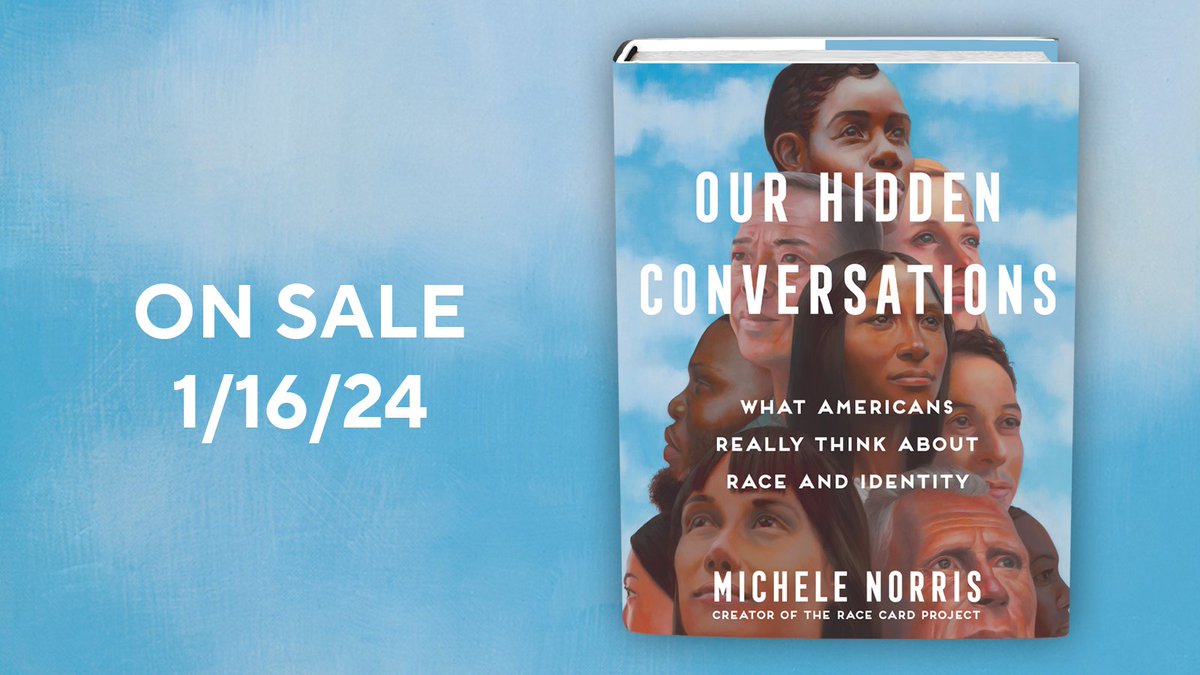 SimonBooks's tweet photo. Our Hidden Conversations by @michele_norris offers an honest, if sometimes uncomfortable, conversation about race and identity, permitting us to eavesdrop on deep-seated thoughts, private discussions, and long submerged memories.

On-sale today: https://t.co/K8ZCjEcdOY https://t.co/FsOBVIRqzl