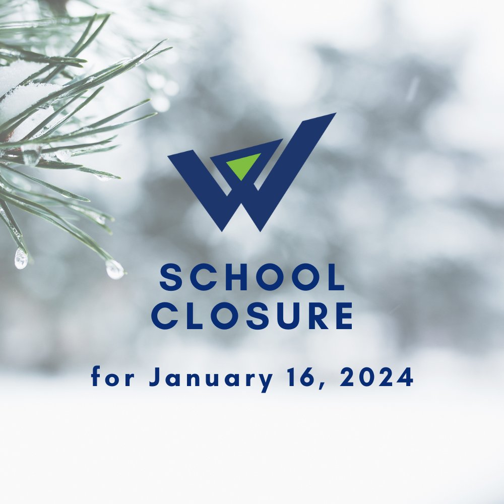 Due to various weather-related issues, all WISD student programs will be closed tomorrow on Tuesday, January 16, 2024.
 
The WISD administrative offices at the Teaching and Learning Center will remain open.