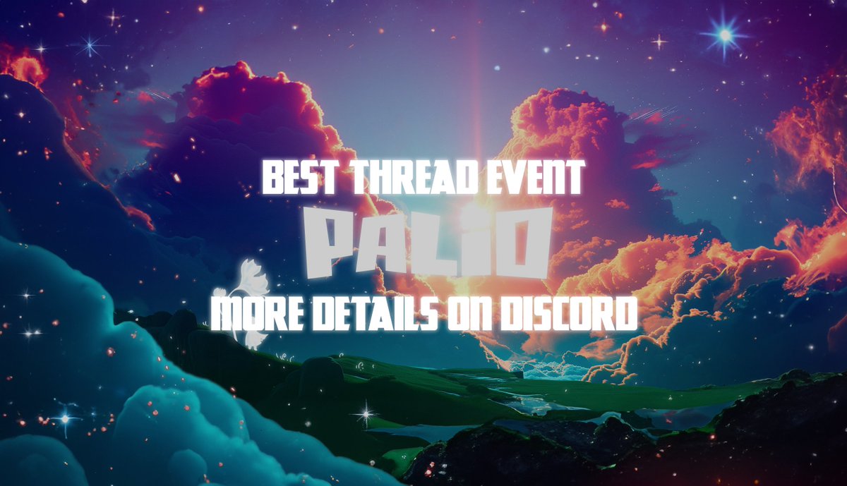 💝Palio Best Threads Event - Palio WL x 5

Spread the word about Pallio on Twitter by creating a thread!
We'll pick the best thread and the winner will receive 5 Palio WL!

There are some basic things you need to add to your thread.

1. unconditionally add the tags <a href="/PalioAI/">Palio</a>