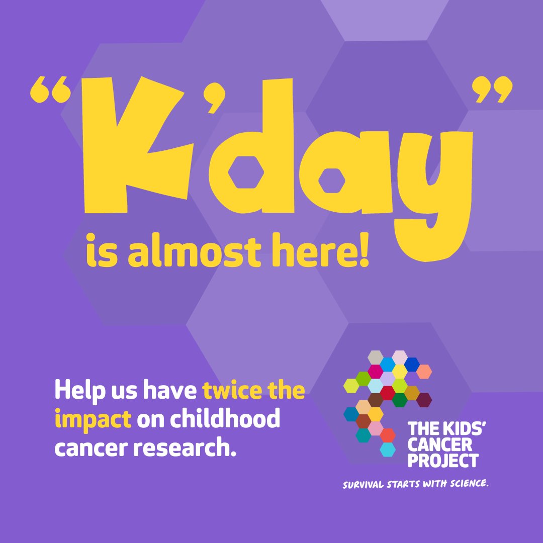 K'day is happening on 15 Feb and were looking for Matching Partners to help us have TWICE the impact on childhood cancer research🌟 You will receive a suite of assets to promote this partnership and reinforce your organisation’s values🎗️ Learn more here: kday.org.au/match