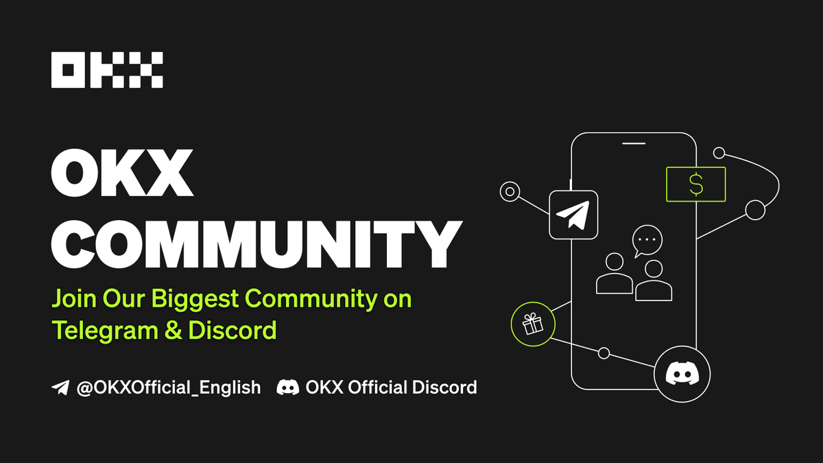 okx's tweet photo. 📣 Heya frens!

Join our vibrant #OKX Community for exciting campaigns and interactive chats with admin support 👥

Don't miss out on winning exclusive prizes, airdrops, and rebates! 

Join us on TG: https://t.co/lLWkZbdVg8 https://t.co/bijCrML8Nm