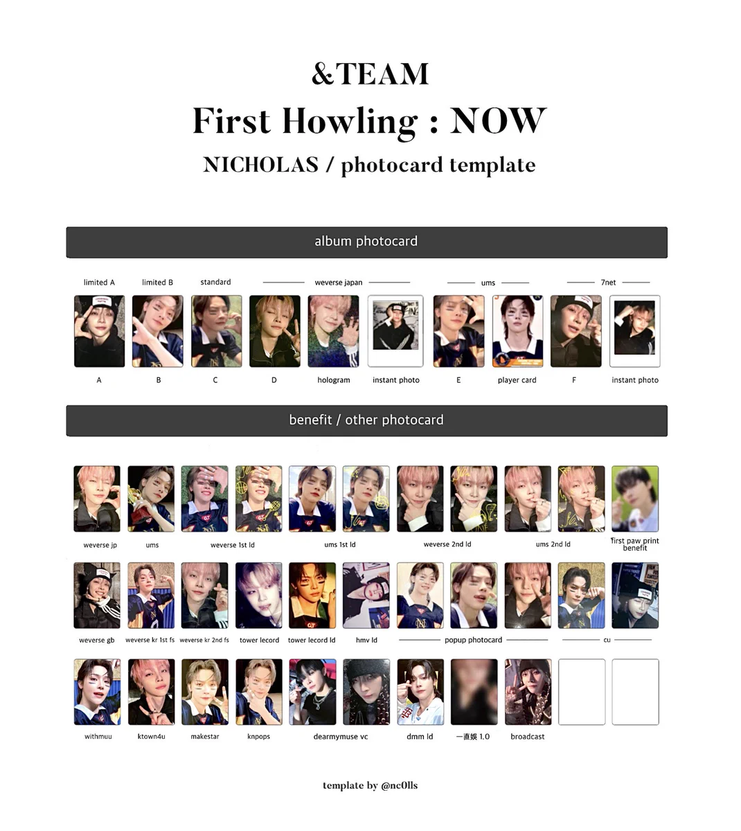 &TEAM NICHOLAS First Howling手書き特典トレカ GD7xLAPaMAAZBYg?format=webp&