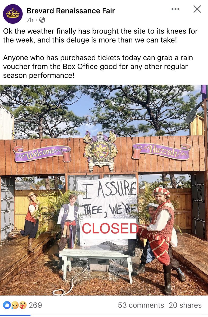 mika2013's tweet photo. @ThatKevinSmith there is a #Clerks reference at the Brevard County Renaissance fair! https://t.co/YiyLqnfMB2