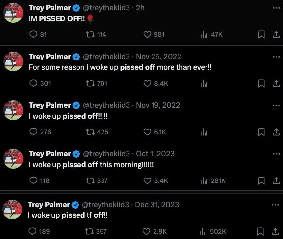 Trey Palmer after scoring a touchdown