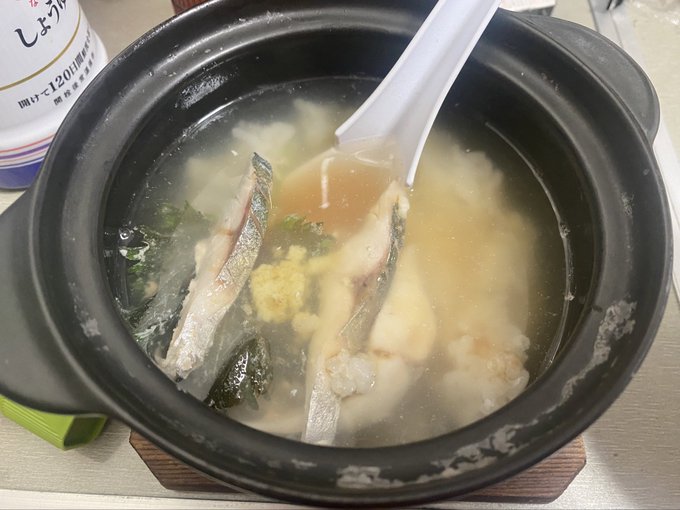 後半はダシ茶漬け 