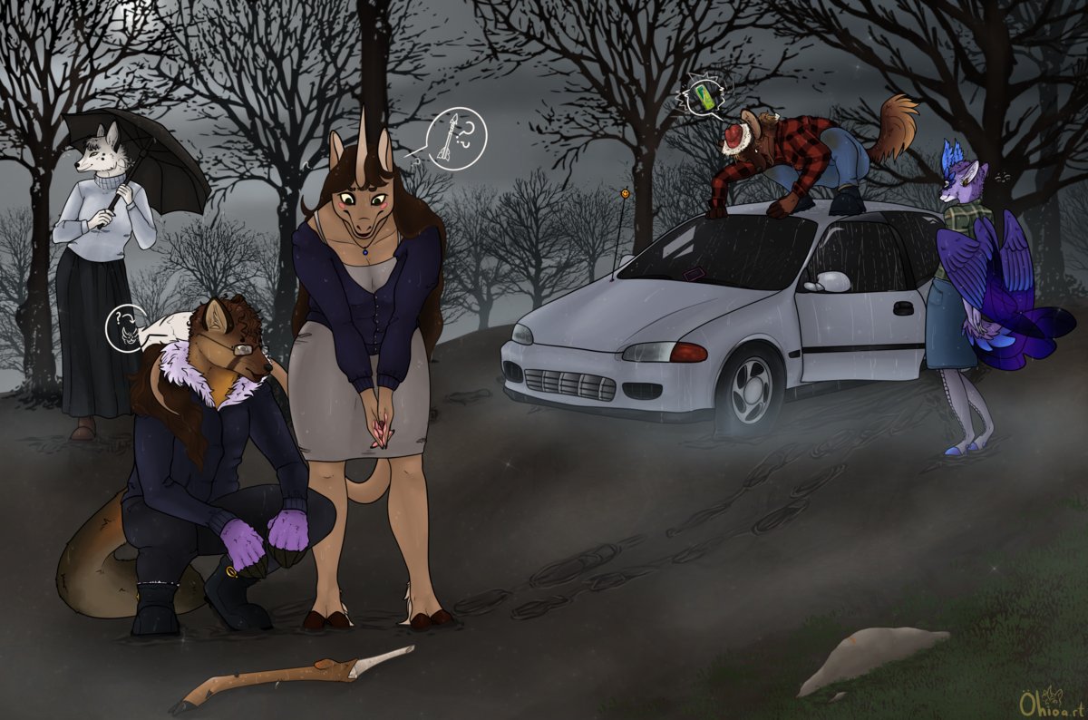 OhioIsAState's tweet photo. Just some sonas (which are not yet at all canon 🌸)
Feat. (Left to right): @/ oasisofpassion, aosreti, me,  squarewheel_sketches, and nerdy_scifi_birdy!

#furry #fursona #digitalartists https://t.co/NwdWwhCFe0