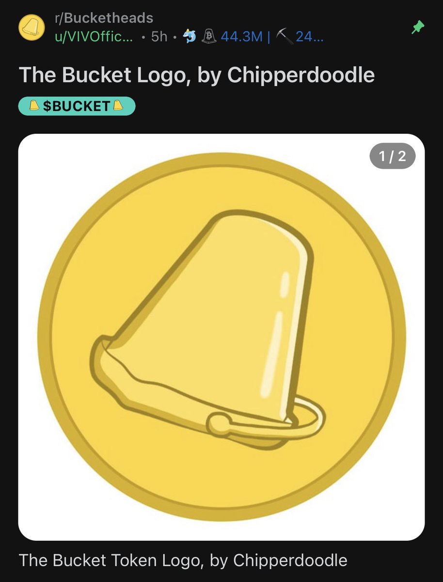 ConeGecko's tweet image. Reporting live from r/Bucketheads 📡

Upcoming $BUCKET token logo design created by the legend himself @ChipperComic - the man behind the iconic Cone Head &amp;amp; Bucket Head RCAs! 

We can’t wait to see what the future holds for this conemmunity! 

🪣
