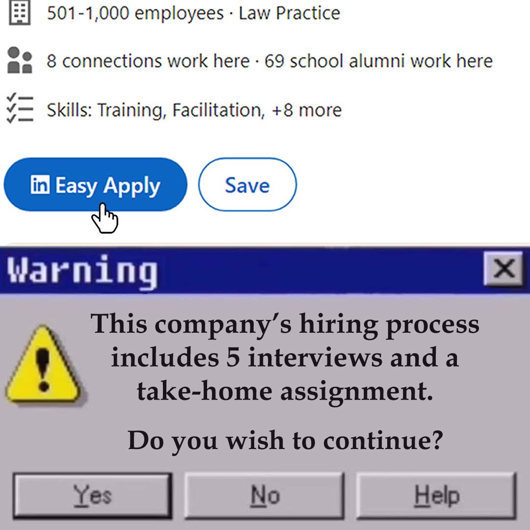 paddyjobsman's tweet image. LinkedIn feature that tells you how insane the hiring company is