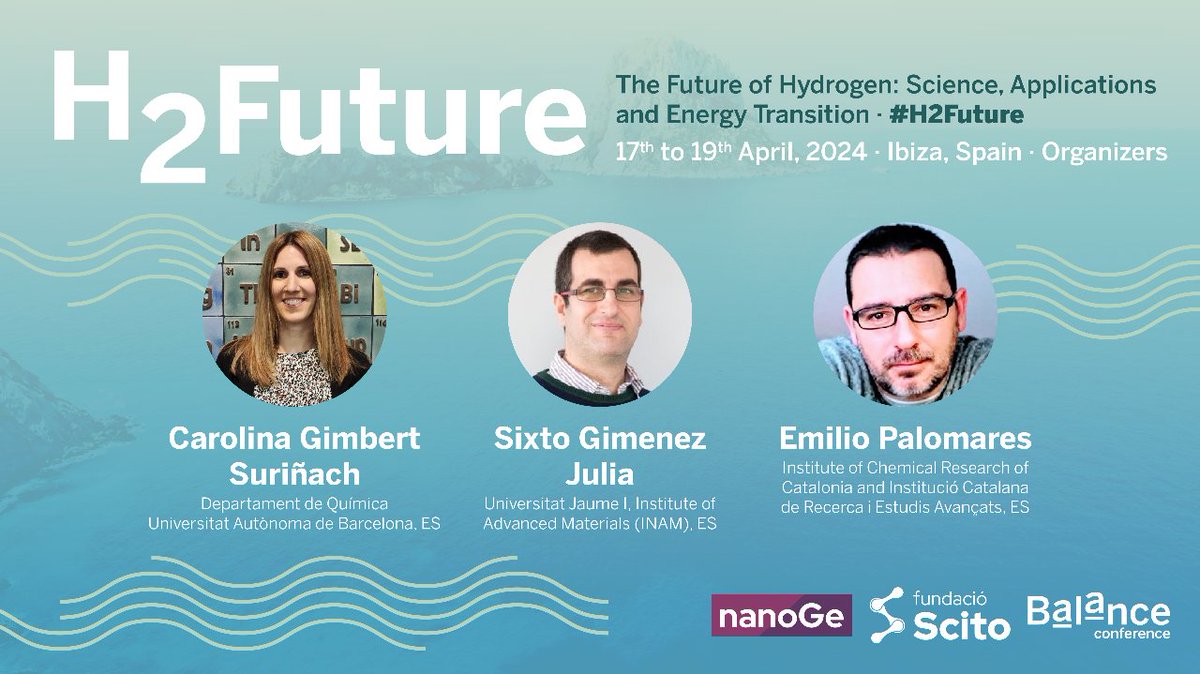 nanoGe_Conf's tweet photo. 💠Join the first #BalanceConference and dive into the future of #Hydrogen including production, #StorageStrategies and its role in the #EnergyTransition at the #H2FUTURE Conference

📍Ibiza, Spain
🗓️7th-9th April 2024

🔗Submit an oral abstract:https://t.co/lKUjsfWACU

#BeBalance https://t.co/A7tNn5Nqzn