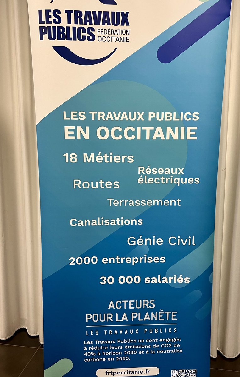Xavier_Baudry's tweet photo. 🏗️ #Perpignan | Présent ce matin à la cérémonie des vœux de la Fédération des #TravauxPublics, à l’invitation de Jean-Christophe Nierga, Président de la Délégation des P.O. et d’Olivier Giorgiucci, Président de la #FRTP Occitanie.
📈 Une filière à la pointe de l’innovation représentant 2500 salariés dans les Pyrénées-Orientales, et qui doit faire face à de nombreux défis dans un contexte inflationniste ou réglementaire, impactée par les difficultés de recrutement, tout en s’adaptant aux enjeux de la transition énergétique ou de la préservation de la ressource en eau.
#GénieCivil #Terrassement #Réseaux #Voirie