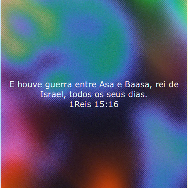 BpIrlan's tweet photo. Terça, 16/01/24
1 Reis 15.16-23:
 O PECADO DE ASA. Havia um constante conflito entre o reino do Norte, Israel, e o reino do Sul, Judá. A fim de persuadir Ben-Hadade, rei da Síria, a ajudá-lo a derrotar Baasa, rei de Israel, Asa esvaziou os tesouros do Templo. Para garantir o … https://t.co/a2Wic4VyG6