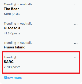 cryptotrader85's tweet photo. $ARC is trending on X 🔥🔥🔥

Doesn't surprise me as the major updates are going to be announced very soon.

ARC is a game changer 💯 https://t.co/ZTfLrqgcPW