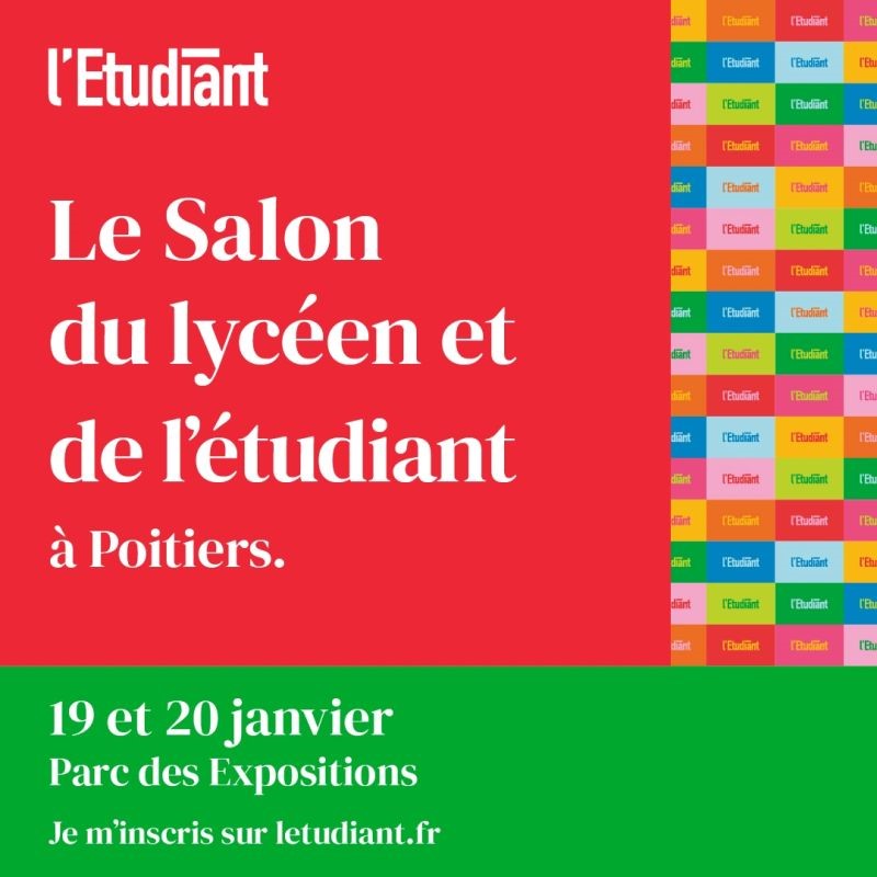 Le GIP FCIP et le CFA académique seront présents au salon du lycéen et de l'étudiant les 19 et 20 janvier 2024 au Parc des expositions (les Arènes) à Poitiers. 
Retrouvez-nous sur notre stand L13 à côté de l'espace VIP !