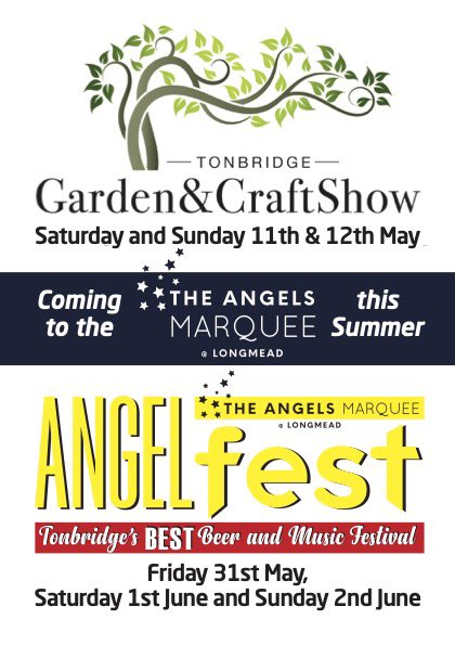 tonbridgeangels's tweet photo. 🌞 | 𝗦𝗨𝗠𝗠𝗘𝗥 𝗘𝗩𝗘𝗡𝗧𝗦

The Garden and Craft Show will be held on the weekend of 11/12th May and Angelfest will take place on 31st May, 1/2 June. Further details to follow. https://t.co/pJnIJpzOT1
