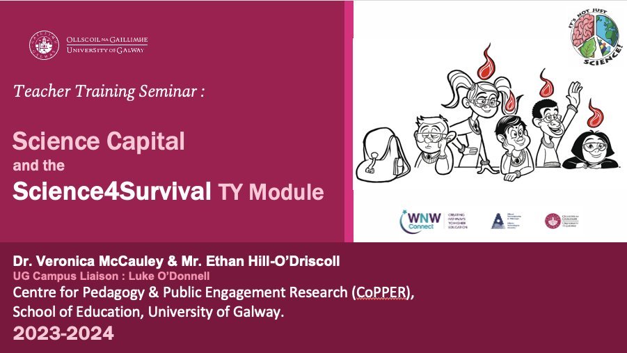 VMcC_ScienceEd's tweet photo. Looking forward to welcoming science teachers across Donegal &amp; Galway to our 3rd seminar on the Science Capital Teaching Approach, which champions personalising and valuing science. #RaisingScienceConfidence #ScienceIS4Me! 
@edtechne @theoffshorekiwi @ethanhillod @CoPPERNUIGalway https://t.co/wGFl9jJ9NT