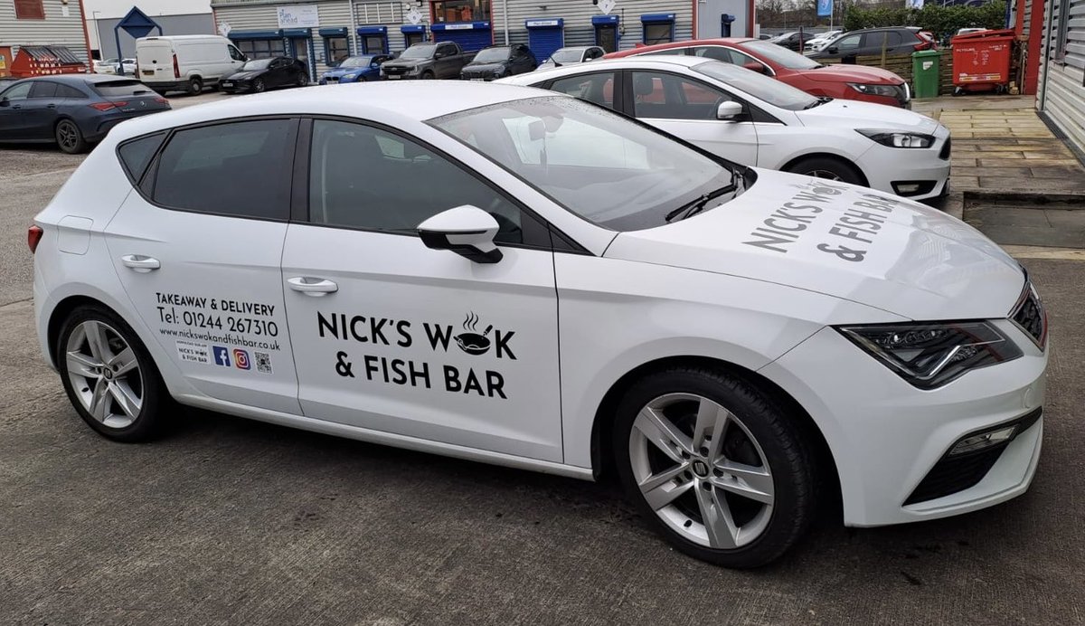 Always good to work with Nick. Runs a great Chinese takeaway and fish and chip bar on Sealand Road, well worth a visit….. vehicle done!!!!! 01244399900 #vehiclegraphics #chester