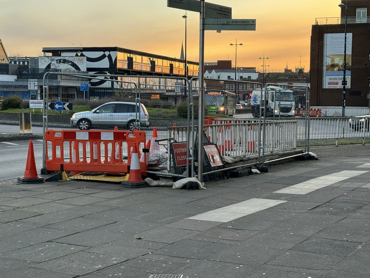 ciro_ipswich's tweet photo. @IpswichGov @suffolkcc @Suff_highways 

Hi! Is there any update on when the underpass and railings in St Matthew’s Street will be restored, apart from being impractical it’s quite an eyesore. 

Also a missing streetlight still hasn’t been repaired (didn’t know who to tag!) https://t.co/nAcCdqg3os