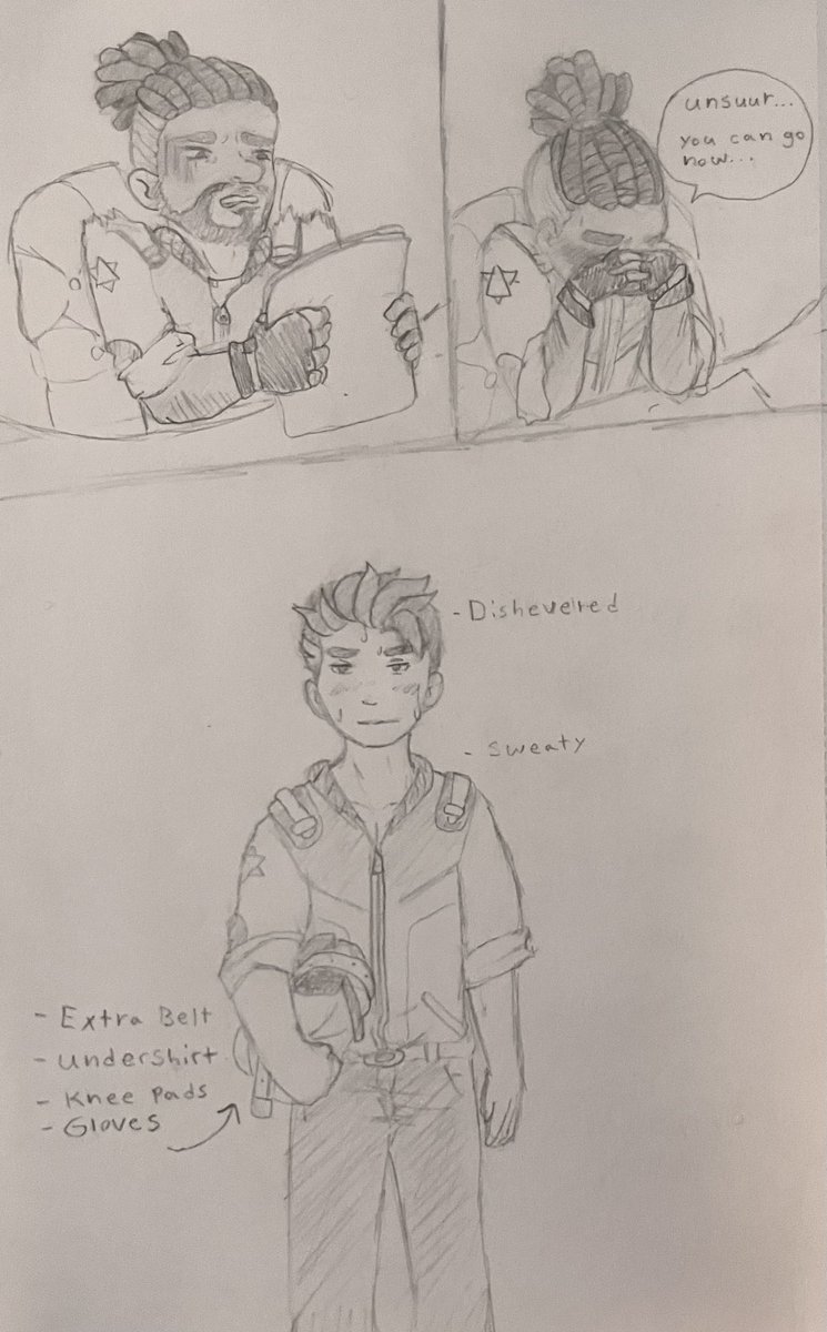 djrex2828's tweet photo. I plan to buy some lineart pens and maybe even color this little comic! This is a sequel to a NSFW fanfic I wrote. I ended up remastering it.
Mortified #MTaSJUSTICE
Embarrassed #Unsuur
#CiviLCorp drama
#MyTimeAtSandrock #RockRizz https://t.co/JgKBRcjrBq