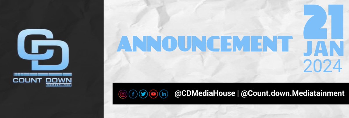 CDMediaHouse's tweet photo. A Huge ANNOUNCEMENT ‼️‼️‼️ https://t.co/HC7JhZtFjq