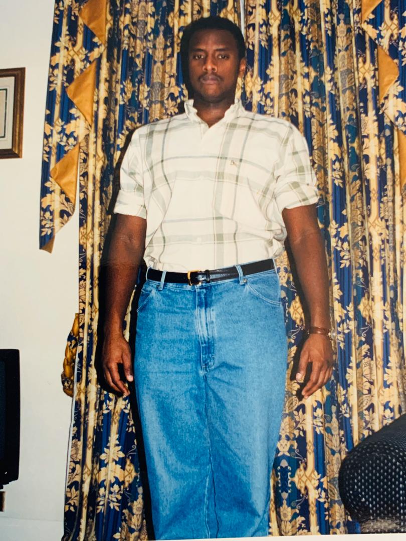 Gen_Rwashande_'s tweet photo. Pics from the past. Me in 1996. My second year of University in the United Kingdom. https://t.co/RUCJcGrk3i