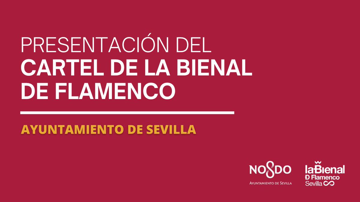 👨🏼‍🎨🎨 A las 11:00 h, conoceremos el cartel de la 23.ª edición de @laBienal, obra del pintor mallorquín @MiquelBarcel1. 💃🏽 La Bienal de Flamenco se celebrará del 11 de septiembre al 5 de octubre de 2024 en #Sevilla. 🔴 Sigue #endirecto la presentación: youtube.com/watch?v=EL_tvf…