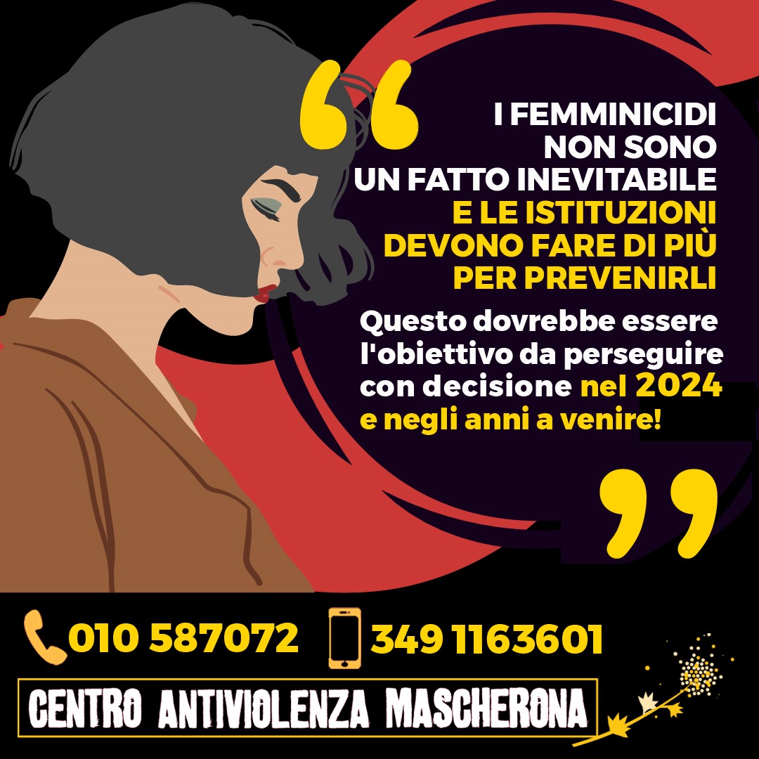Se stai vivendo una situazione di violenza puoi contattarci per ricevere il nostro sostegno:
📞010 587072 - 349 1163601
▼
#usciredallaviolenzasipuò
#noicisiamo
#restiamoconledonne
#nonunadimeno #femminicidi
#centroantiviolenzamascherona