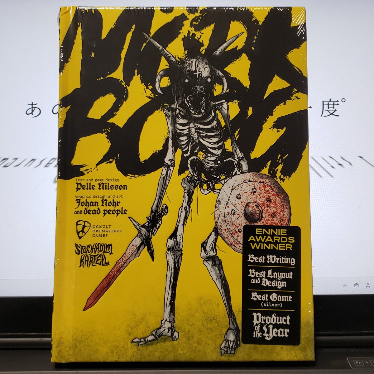 TrafficJam_TRPG's tweet photo. MöRK BORGのルールブックが届いたぞッ！思ったより厚くてハードだな https://t.co/vI4tf61TUM