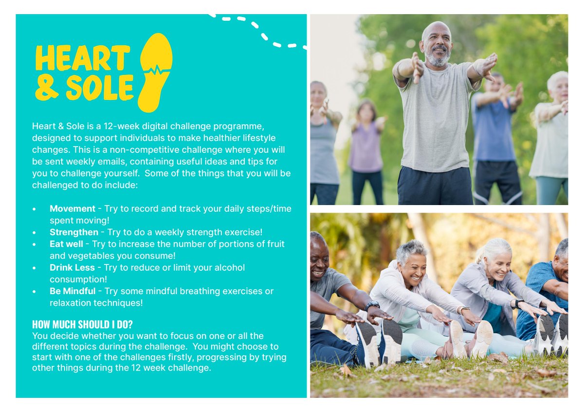 HubLincolnshire's tweet photo. Are you looking to get fitter for 2024?

If you want to adopt a healthier way of living, but are lacking in motivation then the new 12-week Heart &amp; Sole challenge launching on Monday 22 January could be for you.

To sign up, please click link below:
https://t.co/y4GslKUW5D https://t.co/njyCUSfZ7x