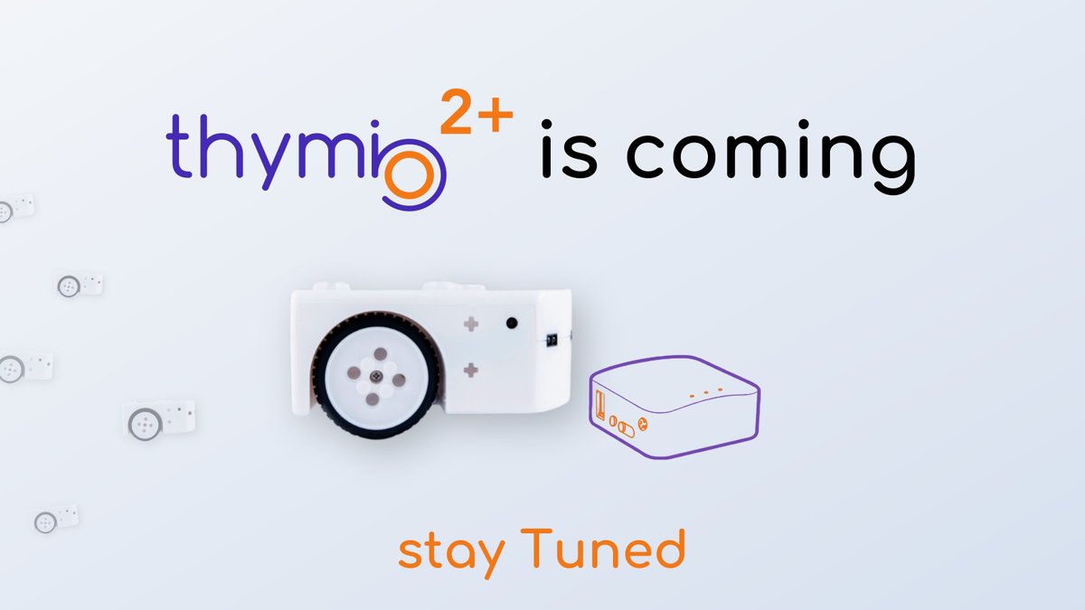 ThymioII's tweet photo. 🇫🇷 Thymio2+ arrive bientôt! Il vous offrira une expérience tablette collaborative, simple et intuitive 🤫
🇬🇧 Thymio2+ is coming, bringing you a full-fledged tablet experience like never before! 🤫

#thymio #Innovation #nouveauproduit #EducationNationale #robotic #tablettes #ios #android