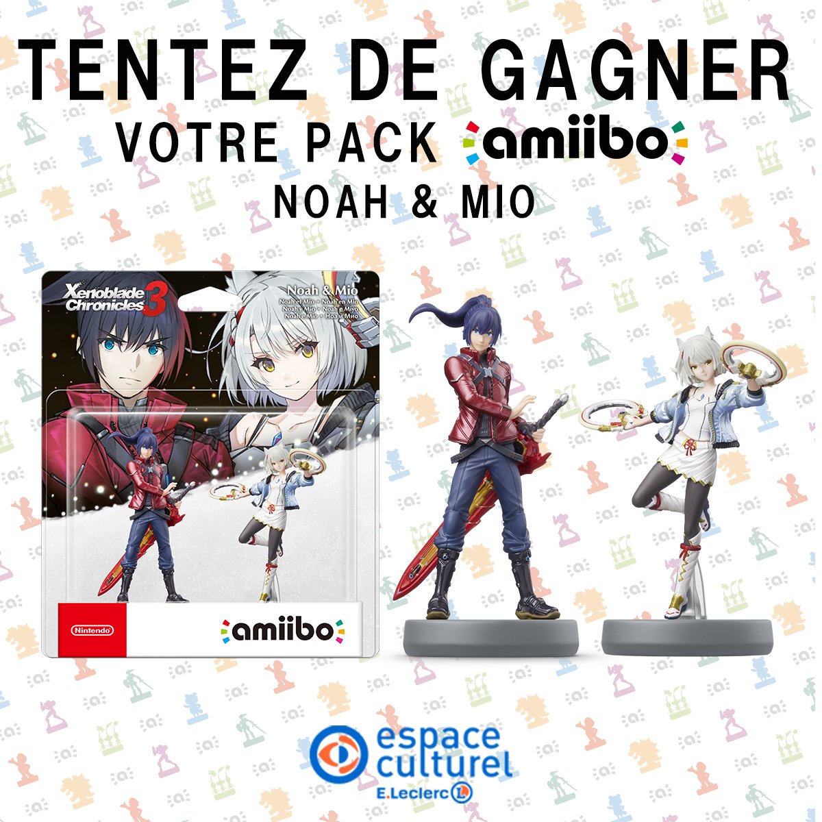 Envie de gagner une figurine #amiibo de Noah et Mio, les héros de #XenobladeChronicles3 ? C’est simple⬇️

RT + Follow
2 gagnants🎁
TAS 19.01⏱️

Toutes nos figurines Amiibo➡️bit.ly/3O46f4M