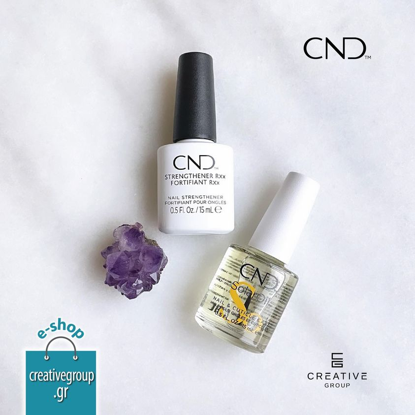 CND™ Strengthener RXx &amp; Solar Oil™ από την Creativegroup. Καθημερινή θεραπεία ενδυνάμωσης για Yγειή και δυνατά νύχια. Vegan Φόρμουλα, διαπερατή από το νερό και το οξυγόνο.
✔️creativegroup.gr
#cndgreece #creativegroup #nailtreatment #CNDStrengthenerRXx #healthynails