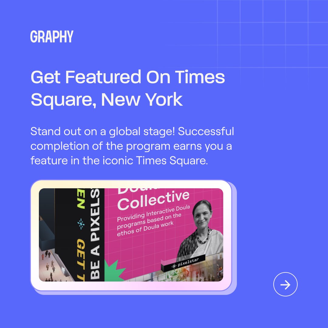 Graphy (@graphyapp) on Twitter photo ๐ขCalling all Creators! ๐ Apply now for Graphy's Emerging Creator Program โ get mentorship & tailored strategies to become the next BIG creator! 0% Revenue Share, Times Square feature, 3-week cohort & more!
๐Details: emergingcreator.graphy.com
โฌ๏ธApply: form.typeform.com/to/v2IHqzXm?tyโฆ ๐ขCalling all Creators! ๐ Apply now for Graphy's Emerging Creator Program โ get mentorship & tailored strategies to become the next BIG creator! 0% Revenue Share, Times Square feature, 3-week cohort & more!
๐Details: emergingcreator.graphy.com
โฌ๏ธApply: form.typeform.com/to/v2IHqzXm?tyโฆ