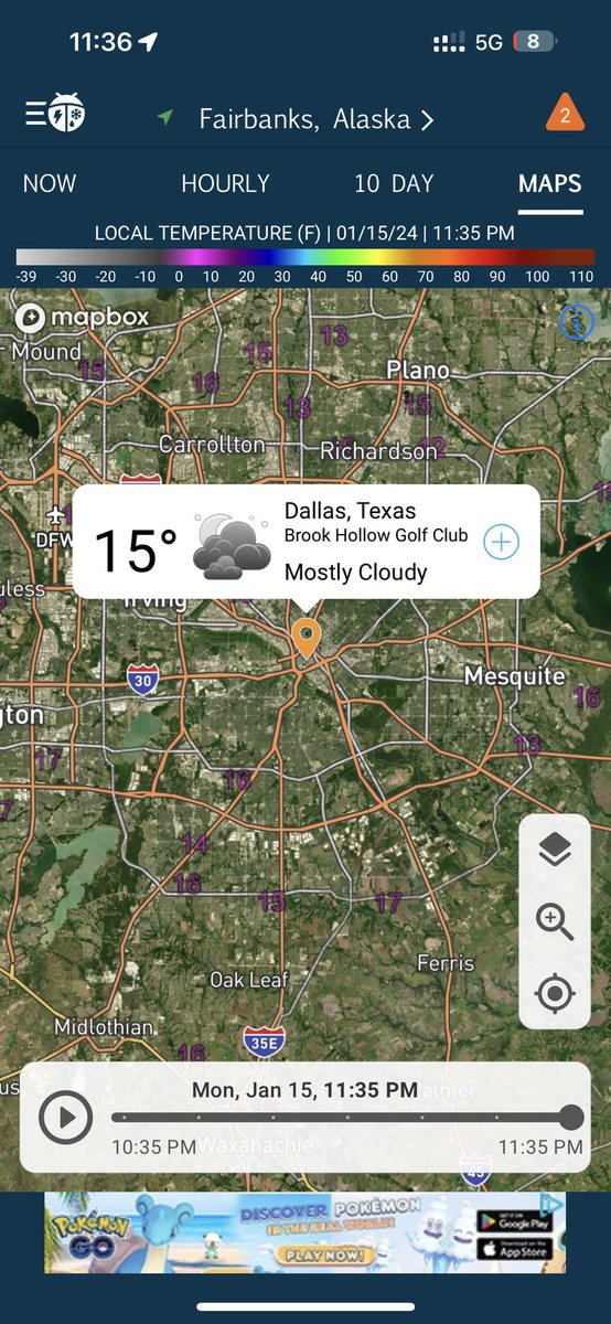 levikj's tweet image. LOOOOOOOL Fairbanks, Alaska is warmer than Dallas, Texas right now
@explorfairbanks @TravelAlaska @dallasnews @CityOfDallas @NWSFairbanks @NWSFortWorth