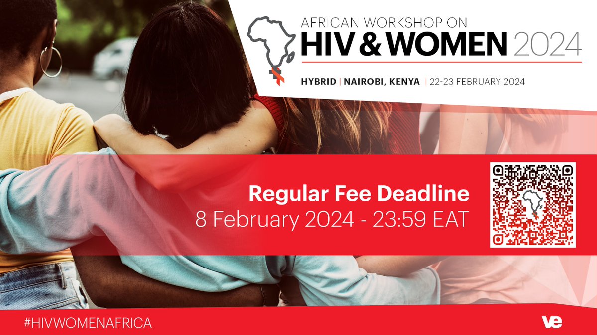 🌟REMINDER! The inaugural African Workshop on #HIV &amp; Women is set to kick off on 22-23 Feb 2024 in Kenya. 

It brings together experts, researchers, &amp; the community to address critical issues impacting #WLHIV in Africa.  

Registration Deadline: 8 Feb 2024!

Register Now Via ➡️