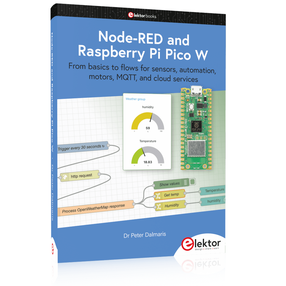 Elektor's tweet image. Node-RED and Raspberry Pi Pico W (+ FREE Pico WH)
elektor.com/node-red-and-r…
This book is a learning guide and a reference. Use it to learn #NodeRED, #Raspberry Pi Pico W, and #MicroPython, and add these state-of-the-art tools to your technology toolkit.