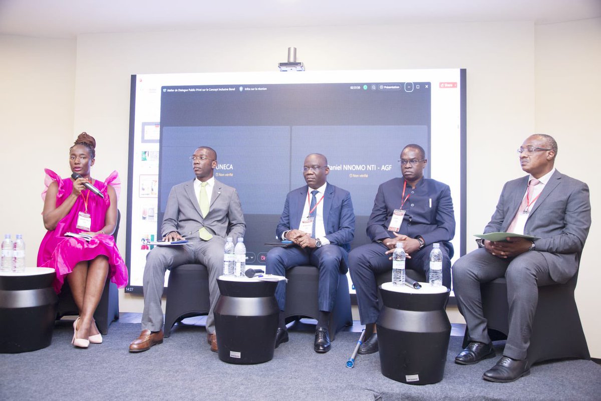 Lbglobal_cons's tweet photo. Madame Laeticia BALOU , en Côte d'Ivoire pour assister  à l'atelier de dialogue portant sur le projet #InclusiveBonds qui s’est tenu le lundi 8 janvier à Abidjan.
@AndersonBlanc2 
@IDRC_BRACO 
@FinAfrique https://t.co/MOU2ZwUB0T