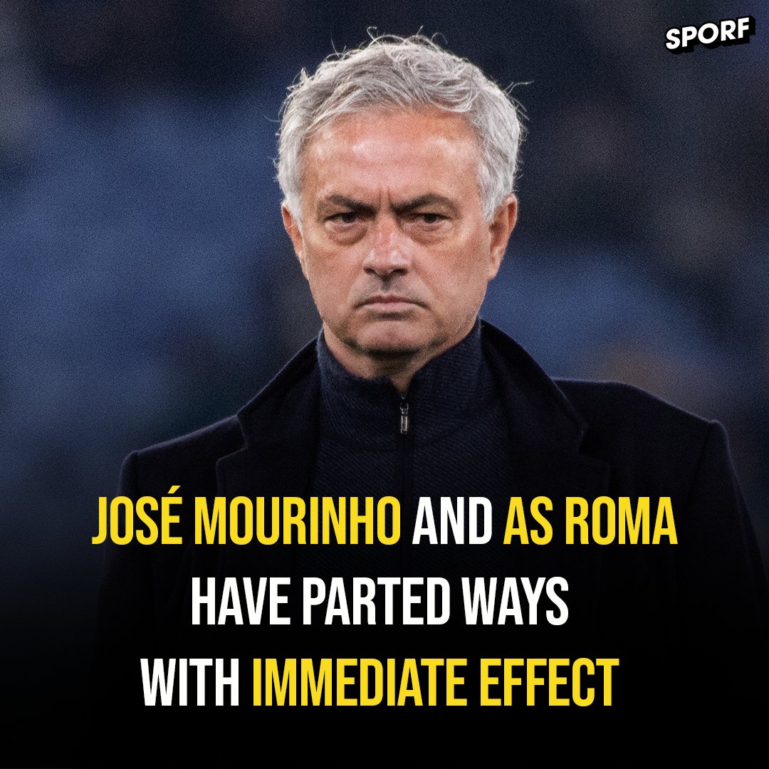 It's all over for the 'Special One' in Italy ❌ 'We wish Mourinho all the best for his future and his next chapter', AS Roma owner Dan Friedkin has stated. @BBCSport