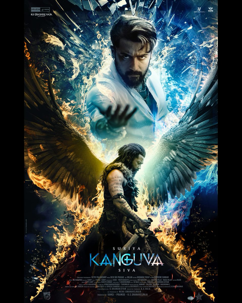 JayaTvOfficial's tweet photo. கங்குவா படத்தின் - Second Look Poster

@Suriya_offl  @DishPatani  @thedeol @iYogiBabu @IamJagguBhai @directorsiva @ThisIsDSP
@GnanavelrajaKe @UV_Creations @KvnProductions
@NehaGnanavel @saregamasouth
#ganguva #SecondLookposter #viralsiral #ganguva2024 #JayaTv https://t.co/iMZUWL3ifj