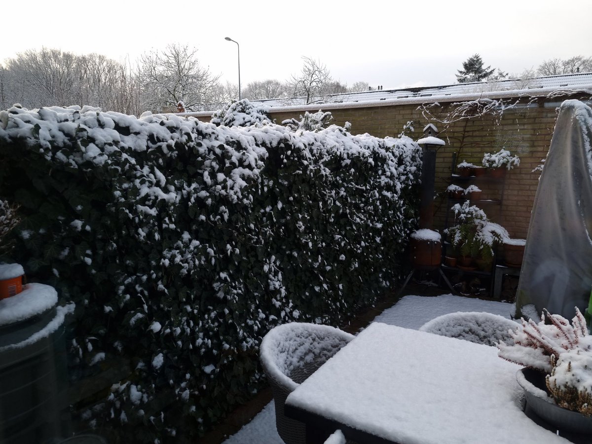 #hilversum een leuk laagje sneeuw!