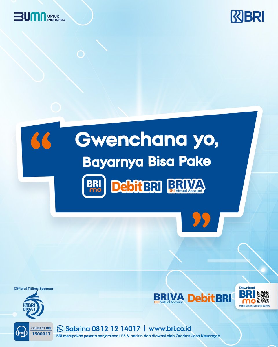 promo_BRI's tweet photo. Sobat BRI,
Mau belanja di E-commerce favorit tanpa ribet dan lelet? Gwenchana~BRI ada solusinya ✨️
Belanja di E-commerce bisa pake BRImo e-Payment, Debit BRI, dan BRIVA! Yuk, belanja online pake pembayaran BRI aja 🤗
#BRI #BRImo #BRImoepayment #DebitBRI #BRIVA https://t.co/392F9lBSte