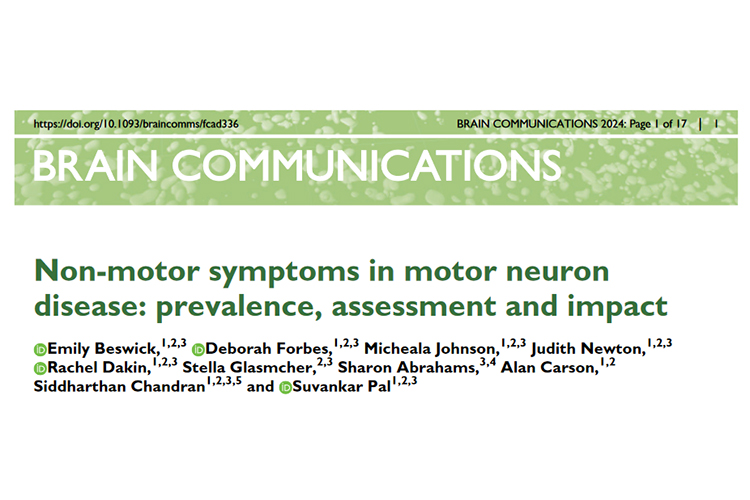 Did you know that motor neuron disease affects more than just movement? Our team @EuansCentre @AnneRowlClinic has published research investigating how widespread 'non-motor' symptoms are, and how important they are to people living with #MND #ALS. More at: euanmacdonaldcentre.org/about/news/new…