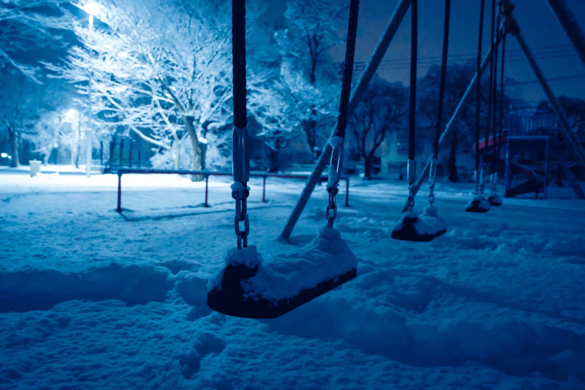 ann_photo05's tweet photo. 雪の夜。 https://t.co/1FnprscTGy