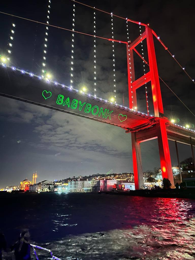 KamilShaheen19's tweet photo. Experience pure excitement at the mesmerizing @BabyBonkCoin Lasershow in Turkey! Let the vibrant lights guide you through an unforgettable spectacle. Don't miss out on this extraordinary event! #TurkeyEvents #Lasershow #BabyBonk #Memecoin #GEM #BabyBonkcoin https://t.co/2Bvd4gkCTP