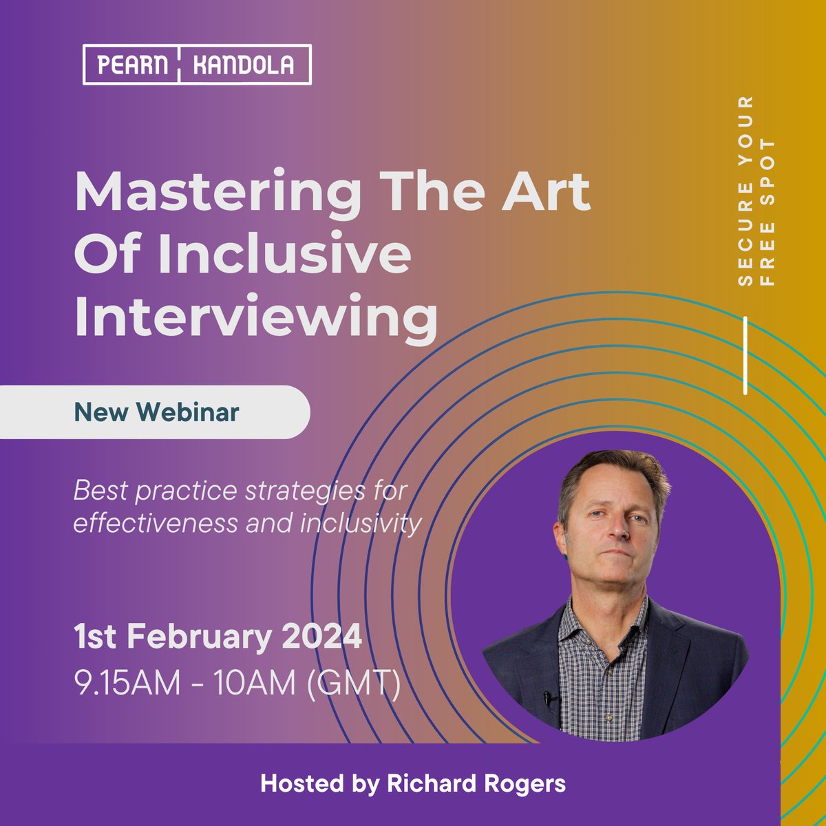 New webinar! Mastering The Art Of Inclusive Interviewing. Secure your spot: eu1.hubs.ly/H070sTd0 In our first webinar of 2024, Principal Psychologist Richard Rogers will explore strategies for effective and inclusive interviewing. Join us, Thursday 1st February at 09:15am.