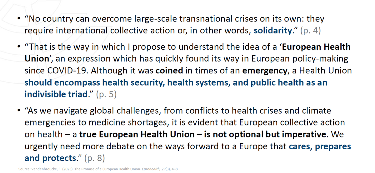 Markus Frischhut (@mafrischhut) on Twitter photo Worth reading: Vandenbroucke, F. (2023). The Promise of a #EuropeanHealthUnion. #Eurohealth, 29(3), 4–8.
<a href="/OBShealth/">European Observatory on Health Systems & Policies</a> #BelgianPresidency
<a href="/EHUInitiative/">European Health Union Initiative</a> @EAHLaw <a href="/EUPHA_LAW/">EUPHA Law and Public Health Section</a> <a href="/HealthLawLund/">Lund Health Law Research Centre</a>
eurohealthobservatory.who.int/publications/e… Worth reading: Vandenbroucke, F. (2023). The Promise of a #EuropeanHealthUnion. #Eurohealth, 29(3), 4–8.
<a href="/OBShealth/">European Observatory on Health Systems & Policies</a> #BelgianPresidency
<a href="/EHUInitiative/">European Health Union Initiative</a> @EAHLaw <a href="/EUPHA_LAW/">EUPHA Law and Public Health Section</a> <a href="/HealthLawLund/">Lund Health Law Research Centre</a>
eurohealthobservatory.who.int/publications/e…