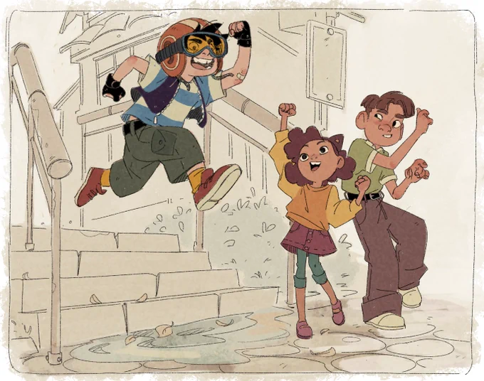 Some research sketches of the main characters of @FunbrewGames game! 