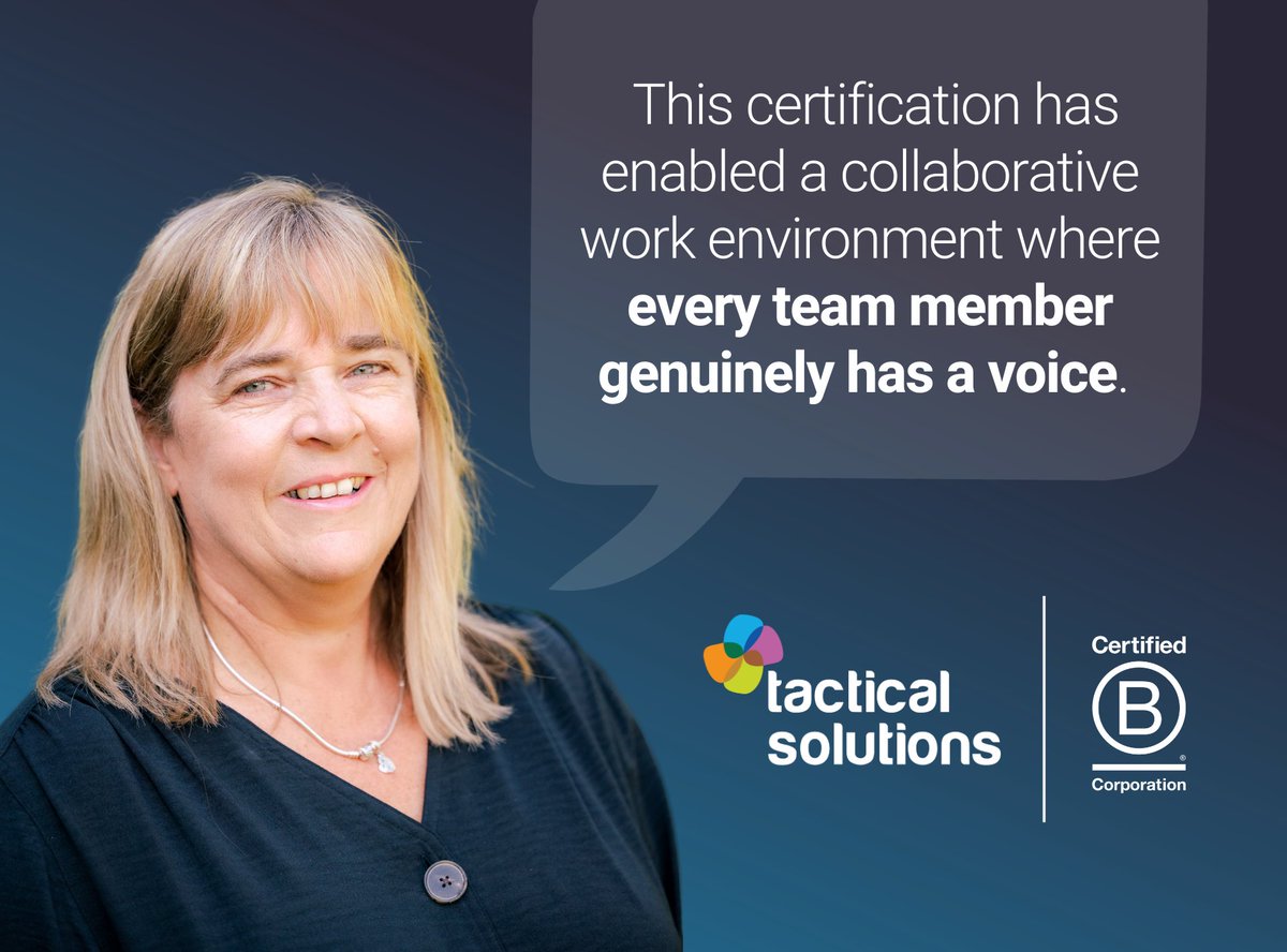 tacticaluk's tweet photo. We’ve reached another B Corp milestone! It's officially our 1st anniversary! Read to discover how we've made B Corp a way of everyday living and why our colleagues are overwhelmingly proud of this achievement: https://t.co/RvZ6Hz3eMX https://t.co/b4A6iRPa7P